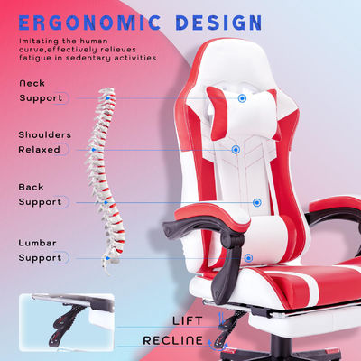 ALINUNU High Back Video Ergonomic Racing PC Gaming Chair με υποστήριγμα ποδιών Προσαρμόστε το OEM ODM