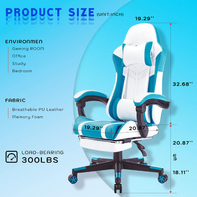 Προσαρμοσμένο χρώμα ALINUNU High Back Video Ergonomic Racing PC Gaming Chair με υποστήριξη ποδιών