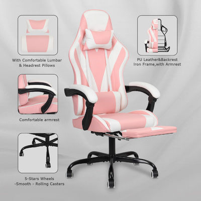 ALINUNU Metal Type Metal High Back Video Ergonomic Racing PC Gaming Chair με υποστήριξη ποδιών