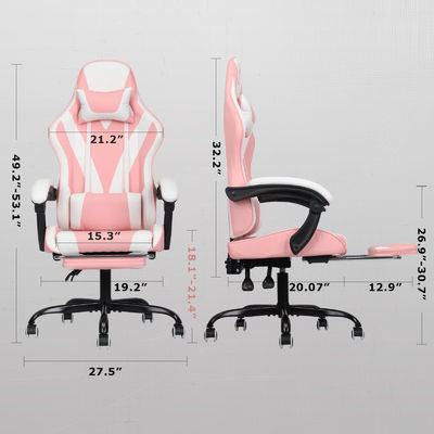 ALINUNU Metal Type Metal High Back Video Ergonomic Racing PC Gaming Chair με υποστήριξη ποδιών