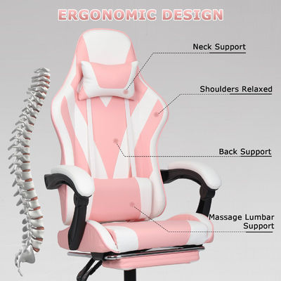 ALINUNU Metal Type Metal High Back Video Ergonomic Racing PC Gaming Chair με υποστήριξη ποδιών