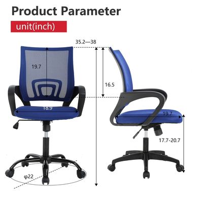 ALINUNU Executive Rolling Swivel Ρυθμίσιμη Καρέκλα με Προσαρμόσιμο Λογότυπο και Συσκευή Ταχυδρομείου