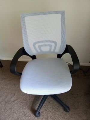 ALINUNU White Mesh Executive Chair με πλάτη στήριξης και μηχανισμό πεταλούδας