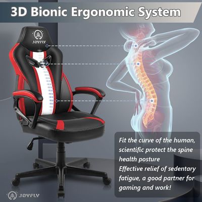 ALINUNU Metal Frame Racing Gaming Chair με πλάτη στήριξης και εργονομικό σχεδιασμό