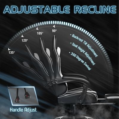 Προσαρμοσμένη αγωνιστική καρέκλα Razer Gaming με στήριξη οσφυϊκής στήριξης και υλικό συνθετικού δέρματος