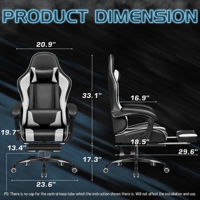 Προσαρμοσμένη αγωνιστική καρέκλα Razer Gaming με στήριξη οσφυϊκής στήριξης και υλικό συνθετικού δέρματος