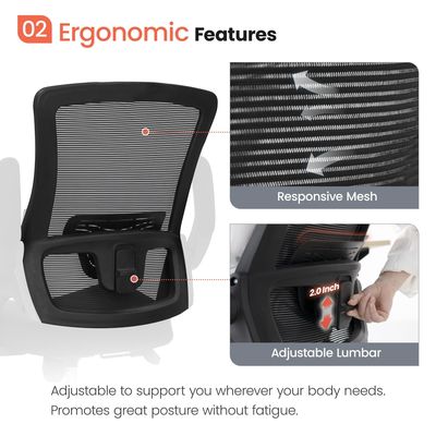 Φλιπ-απ Armrest Mesh Εκτελεστικό Λυμάνι Υποστήριξη Στρογγυλή Καρέκλα για το Εσωτερικό Γραφείο από Alinunu
