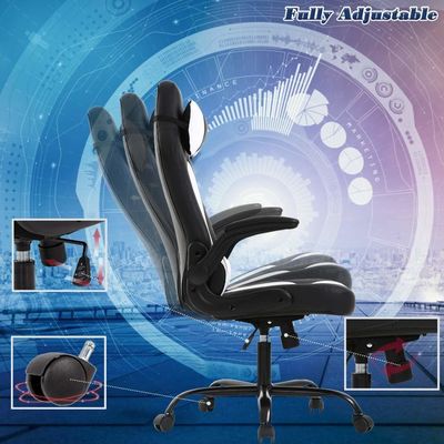 ALINUNU PC Gaming Chair Εργονομικό σχεδιασμό με αναδιπλώσιμα στήθη βραχίονων Υποστήριξη οσφυϊκής στήλης και στήριγμα κεφαλιού