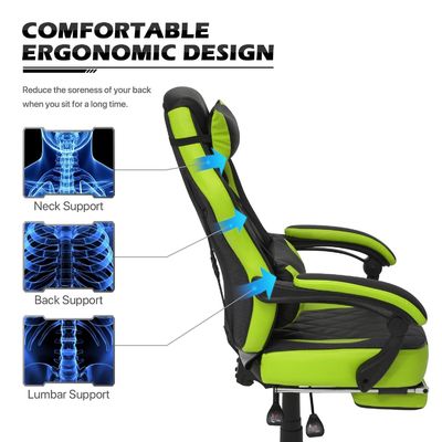 ALINUNU Racing Style PU Gaming Chair Ergonomic Computer Chair με σύγχρονο σχεδιασμό
