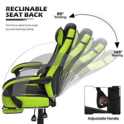 ALINUNU Racing Style PU Gaming Chair Ergonomic Computer Chair με σύγχρονο σχεδιασμό