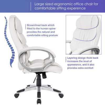 36.3lb High Back Computer Desk Chair με παξιμάδια και ρυθμιζόμενο ύψος