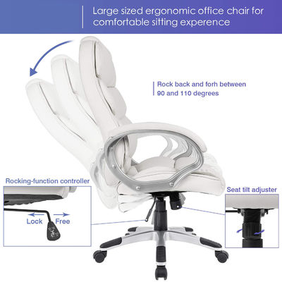 36.3lb High Back Computer Desk Chair με παξιμάδια και ρυθμιζόμενο ύψος