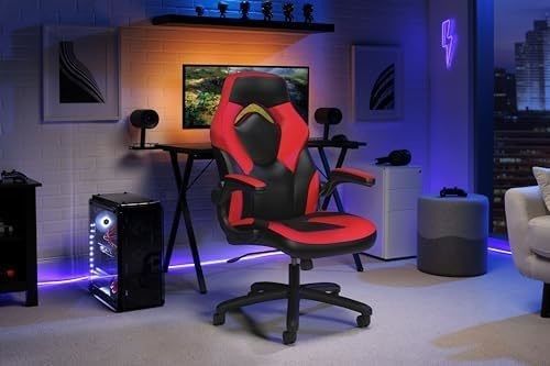 360 στροφή ALINUNU Gaming Chair Racing Style High Back PC Υπολογιστικό γραφείο με κεφαλαίο
