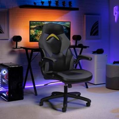 Δερμάτινη στυλ αγώνων High Back Gaming Chair Ergonomic 360 Swivel PC Computer Desk Chair