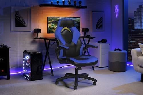 360 στροφή ALINUNU Gaming Chair Racing Style High Back PC Υπολογιστής Γραφείο Παιχνιδιών Ενσωματωμένο Επικεφαλίδιο