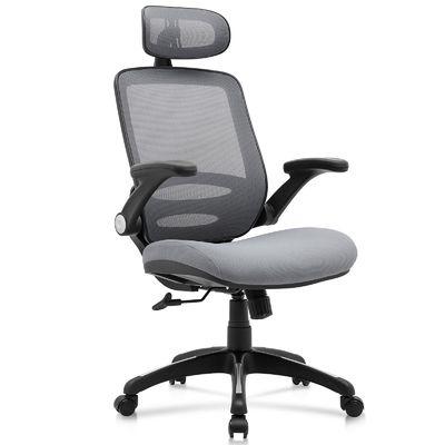 Ρυθμιζόμενο ύψος High Back Mesh Desk Chair με Flip-Up Arms και μοντέρνο στυλ σχεδιασμού