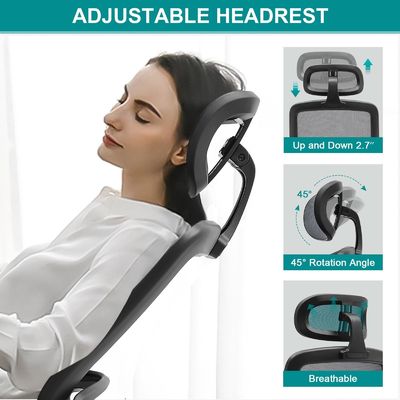 Ρυθμιζόμενο ύψος High Back Mesh Desk Chair με Flip-Up Arms και μοντέρνο στυλ σχεδιασμού