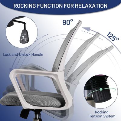 Κουρέλια γραφείου Silla Oficina Mesh Κουρέλια εργασίας Εργονομική μεσαία πλάτη για εργασία ενηλίκων