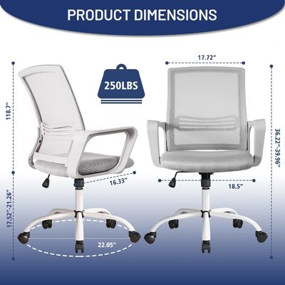 Κουρέλια γραφείου Silla Oficina Mesh Κουρέλια εργασίας Εργονομική μεσαία πλάτη για εργασία ενηλίκων