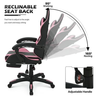 ALINUNU Computer Gaming Chair 34,2 λίβρες Εργονομική ρυθμιζόμενη με στήριγμα κεφαλιού και οσφυϊκή στήλη