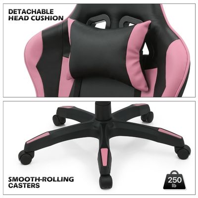 ALINUNU Computer Gaming Chair 34,2 λίβρες Εργονομική ρυθμιζόμενη με στήριγμα κεφαλιού και οσφυϊκή στήλη