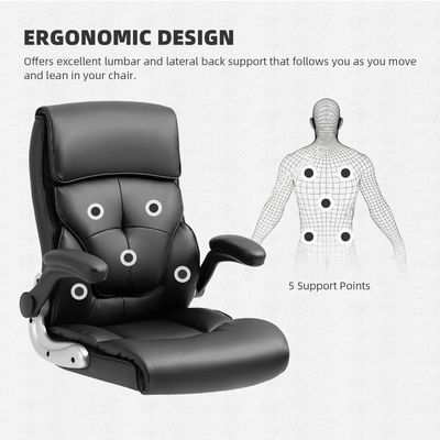 Προσαρμοσμένο χρώμα High Back Lift Chair Λιννό ύφασμα Εκτελεστική καρέκλα γραφείου για το εσωτερικό γραφείο
