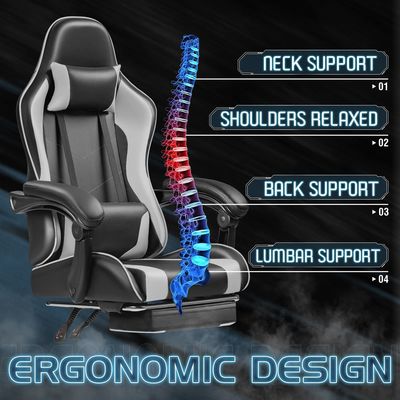 Προσαρμοσμένη έγχρωμη καρέκλα video racing gaming με ρυθμιζόμενο ύψος και περιστρεφόμενο κάθισμα