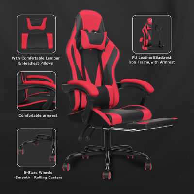 ALINUNU Direct High Back Gaming Chair με υποστήριγμα ποδιών σε προσαρμοσμένο χρώμα και αλουμίνιο