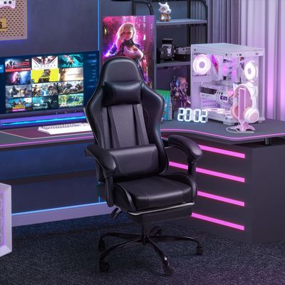 41.9 λίβρες Βίντεο Racing Gaming Chair Εργονομικό Κεφαλοβάτη Γύρισμα καθίσματος 3 ανελκυστήρες αερίου