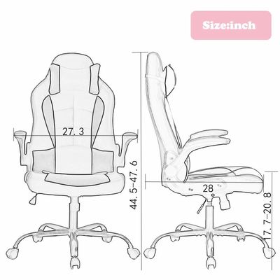 ΑΛΙΝΟΥΝΟ PC Racing Gaming Chair Στροφική καρέκλα Φανταστικό δερμάτινο κάθισμα Υλικό τύπου για ενήλικες