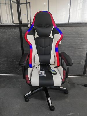 Ρυθμίσιμο ύψος Armrest RGB LED Gaming Chair με στυλ γυρισμού μασάζ και ηχεία