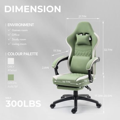 Καρέκλα γραφείου με Gel Pad ArmRest και FootRest