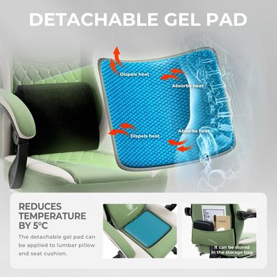 Καρέκλα γραφείου με Gel Pad ArmRest και FootRest