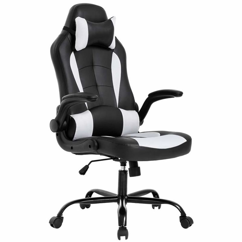 ALINUNU PC Gaming Chair Εργονομικό σχεδιασμό με αναδιπλώσιμα στήθη βραχίονων Υποστήριξη οσφυϊκής στήλης και στήριγμα κεφαλιού