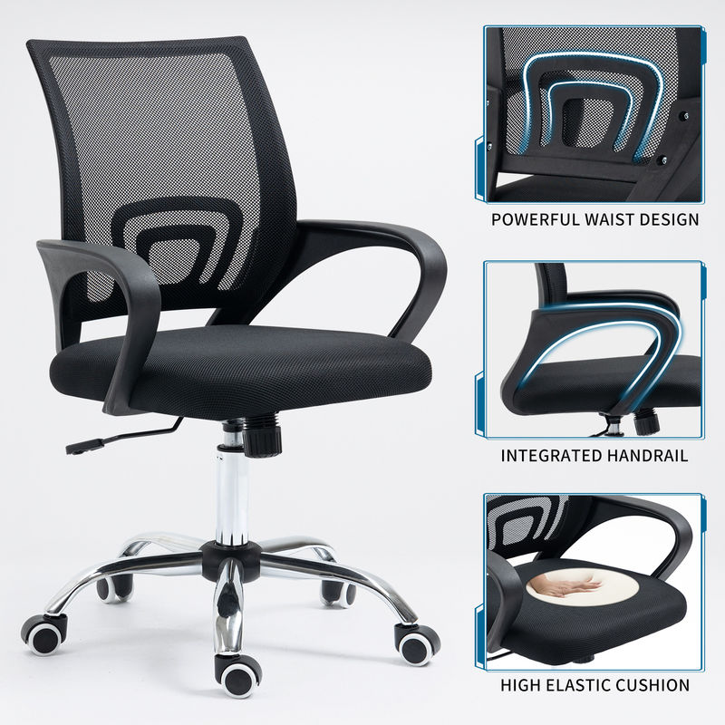 Ταχυδρομική συσκευασία Y Οικιακό γραφείο Full Mesh Chair με στήριξη οσφυϊκής στήριξης και λειτουργία περιστροφής