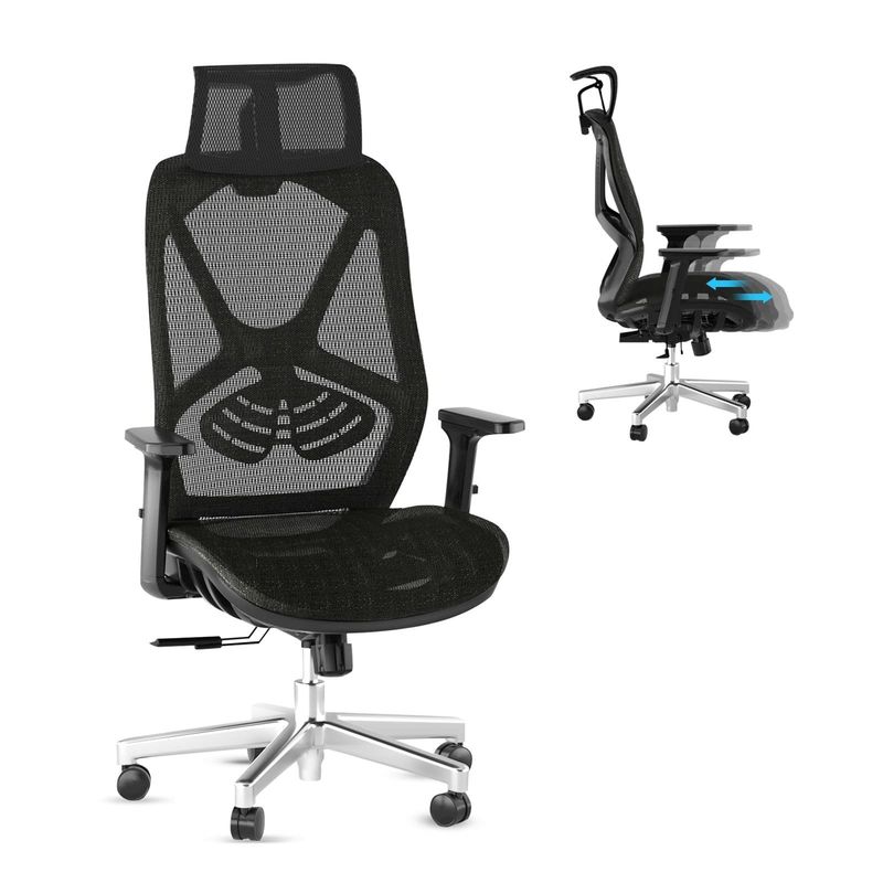 3 Gas Lift Ergonomic High Back Office Chair με Δυναμικό Στυλ Σχεδιασμού Σέλας