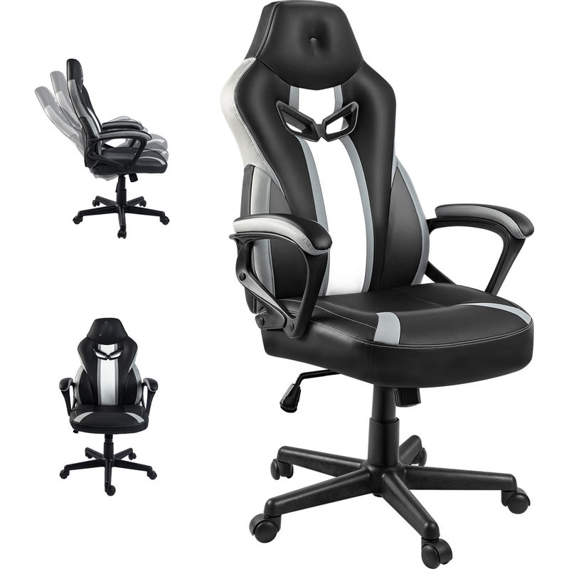 ALINUNU Racing Gaming Chair άνετη και κομψή περιστρεφόμενη καρέκλα με στήριξη οσφυϊκής στήριξης