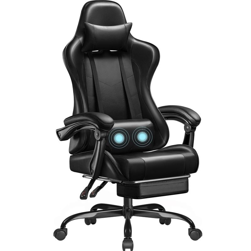 41.9 λίβρες Βίντεο Racing Gaming Chair Εργονομικό Κεφαλοβάτη Γύρισμα καθίσματος 3 ανελκυστήρες αερίου