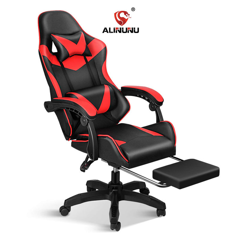 Σύγχρονη σχεδίαση Racing PC Computer Gaming Chair με υποστήριγμα ποδιών και υποστήριγμα κεφαλιού 33.95 λίβρες